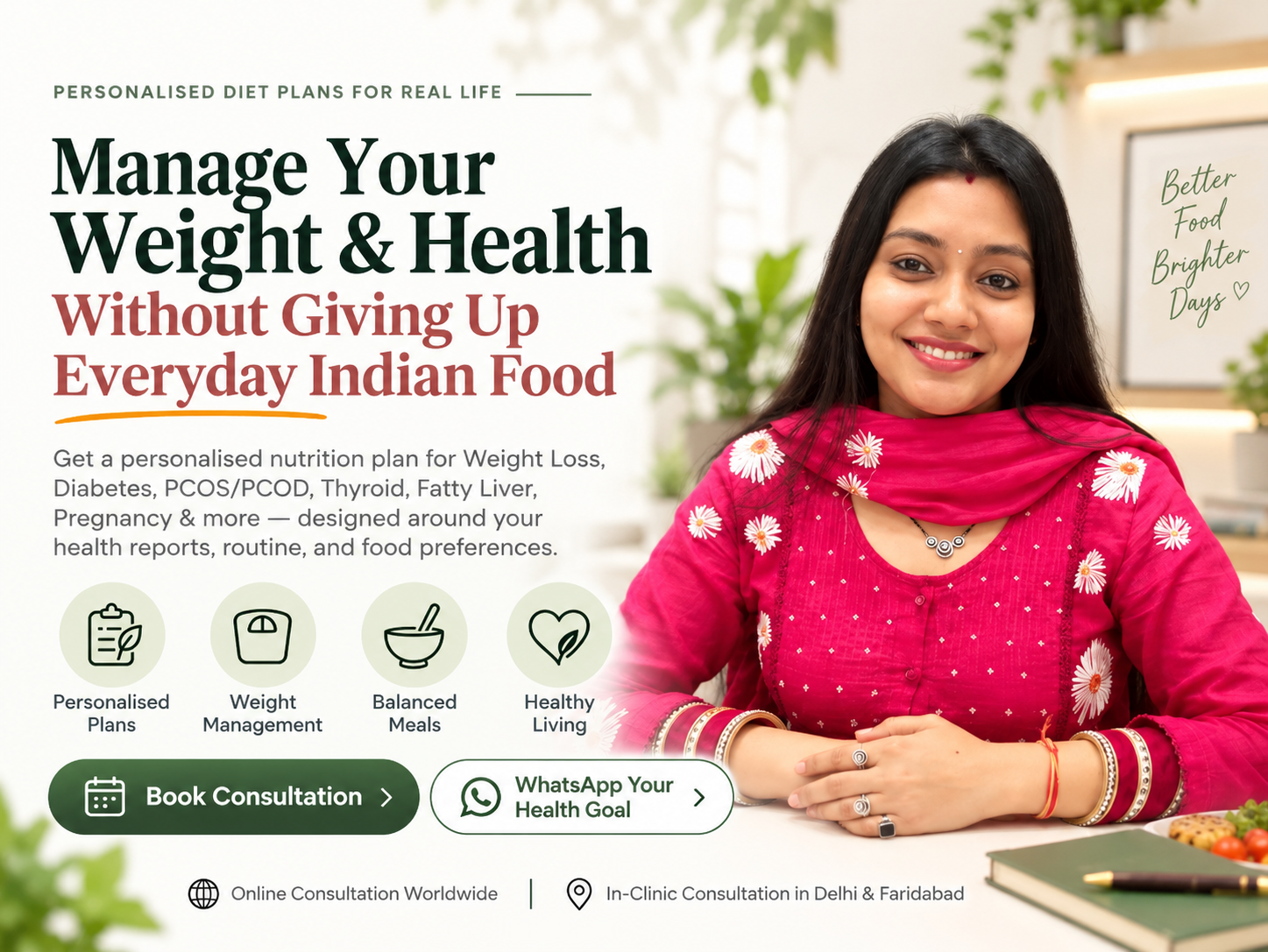 Book Your Diet Consultation with Dt. Misha Bansal in Noida Sector 60